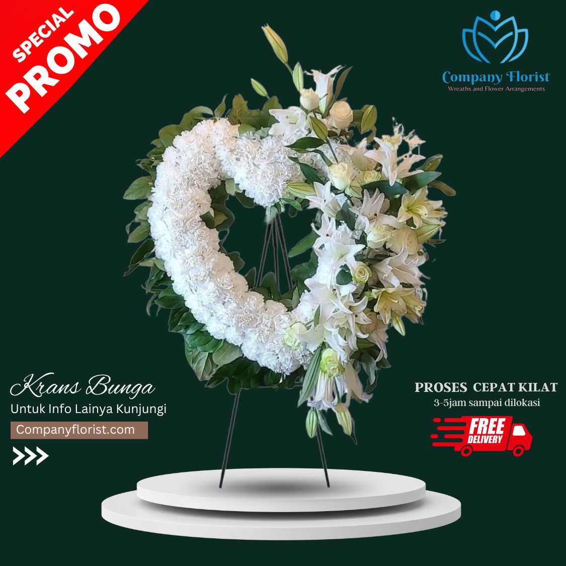 Standing Flower Love Romantis Elegan